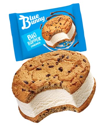 Blue Bunny Big Bopper Vanilla Ice Cream Sandwich 6oz Unit