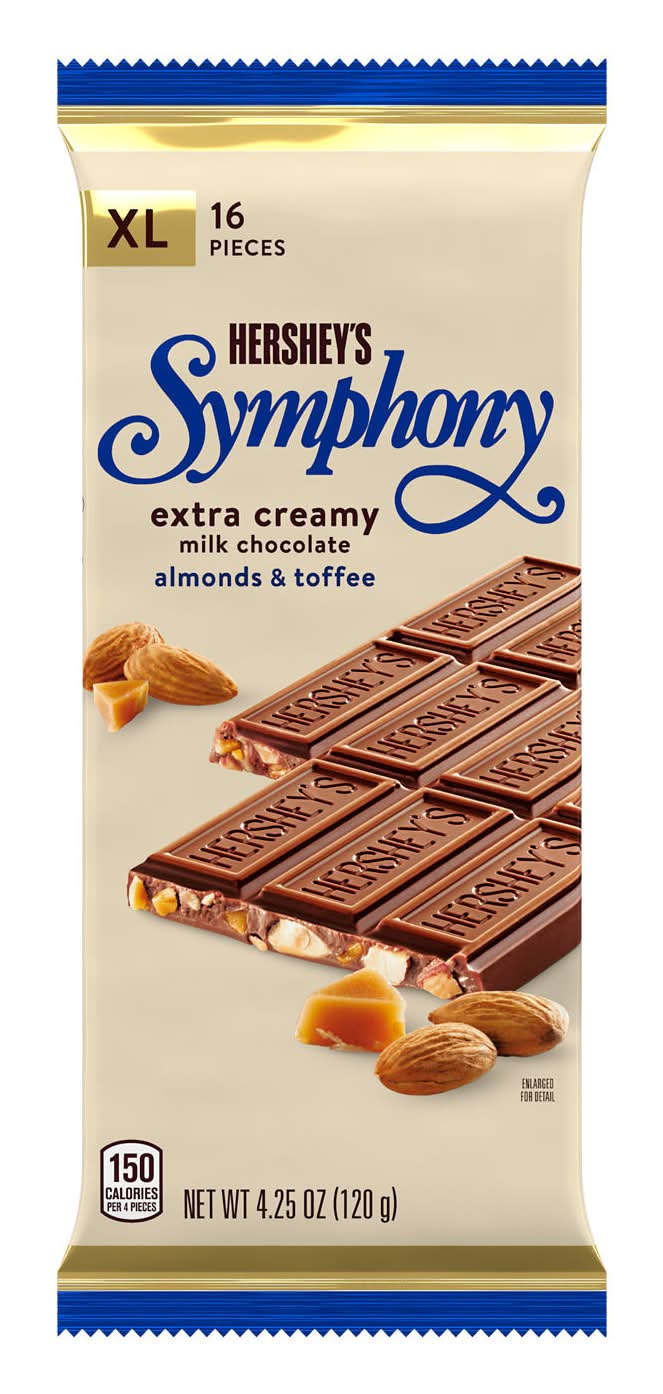 Hershey's Almonds and Toffee Xl Symphony Milk Chocolate (4.25 oz)