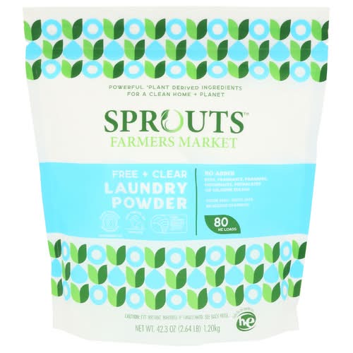 Sprouts Free And Clear Powder Laundry Detergent
