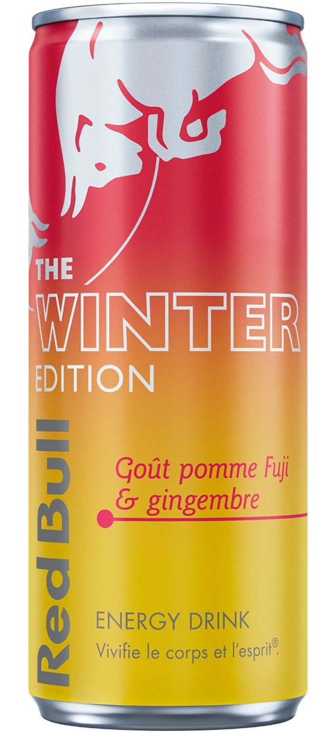 Red Bull - The winter edition boisson énergisante, pomme fuji & gingembre (250ml)