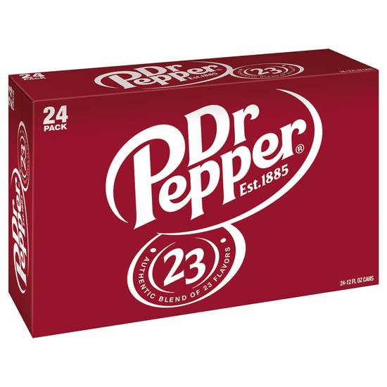 Dr Pepper Soda Cans (24 pack, 12 fl oz)