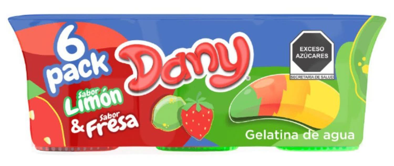 Dany · Gelatina, fresa - limón (6 x 125 g)