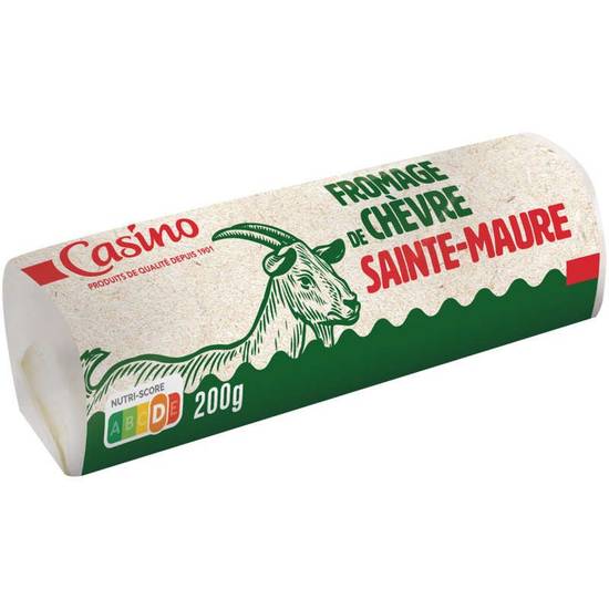 Casino Sainte Maure - Bûche de chèvre - Fromage - 26% mg - 200g