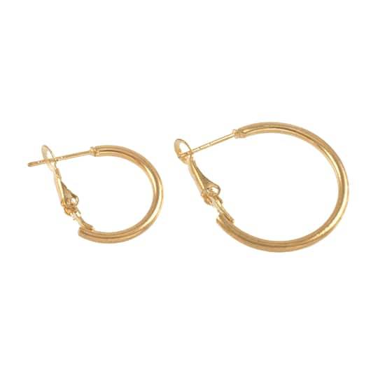 Premium Metals Gold Hoop Earrings By Bead Landing