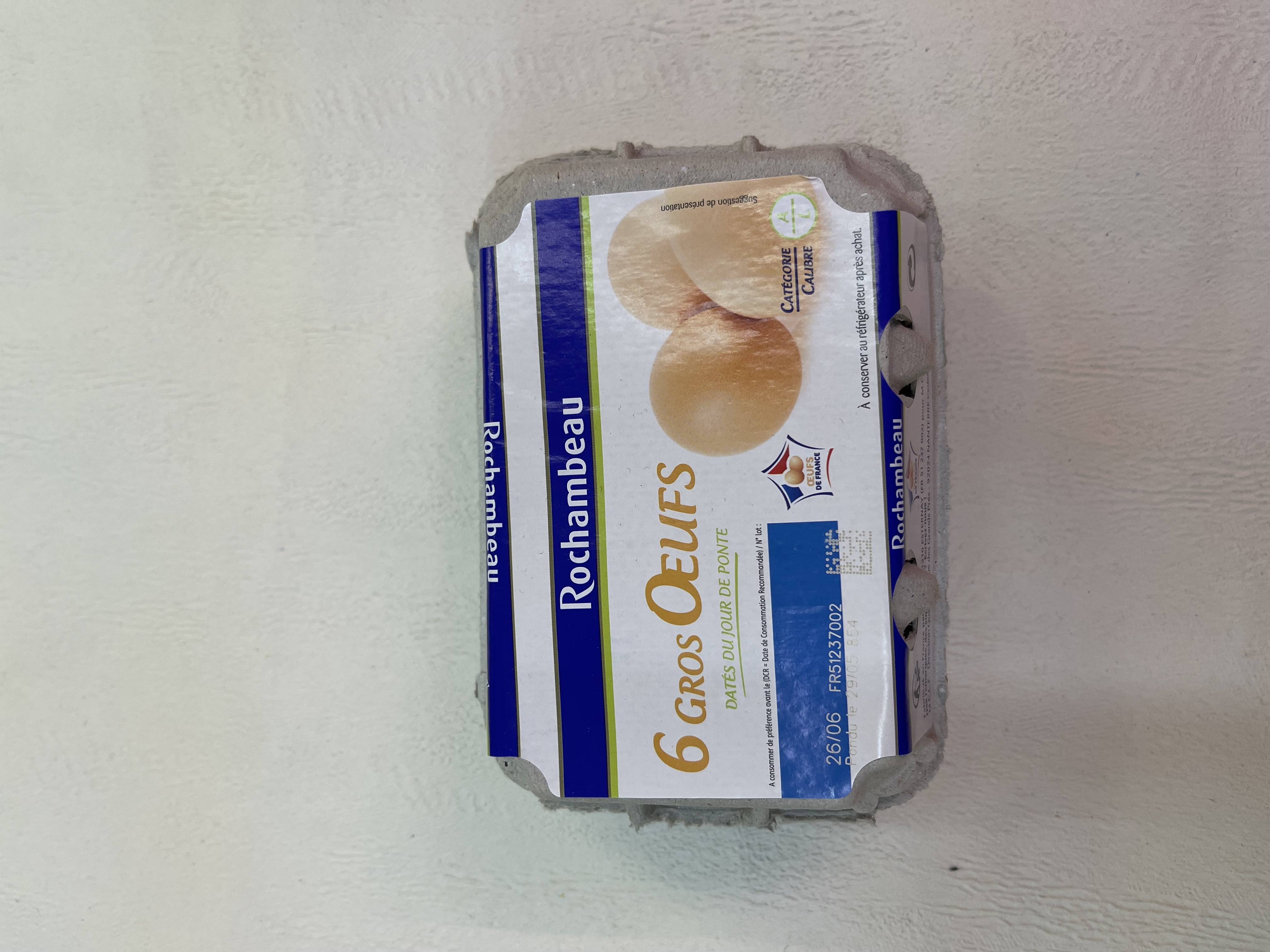 6  oeufs