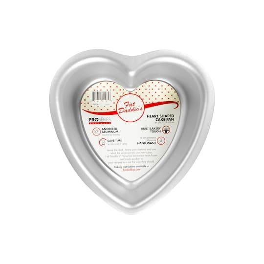 Fat Daddio's Proseries Heart Cake Pan, Silver