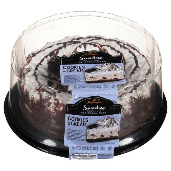 Jon Donaire Sundae Cookies & Cream Ice Cream Cake (34 oz)