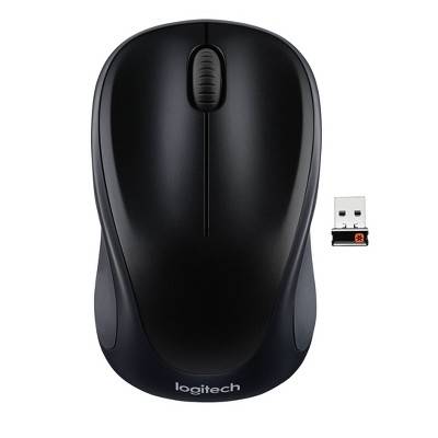 Logitech Wireless Optical Mouse With Nano Receiver, Black