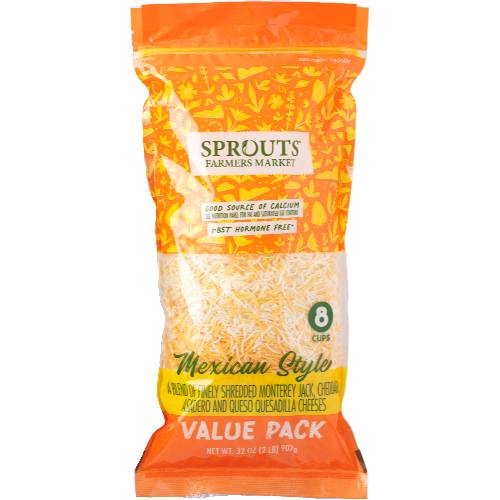 Sprouts Mexican Style Shredded Cheese Value Pack