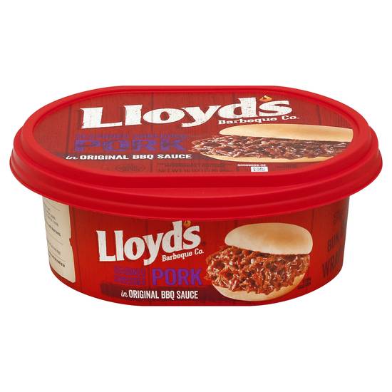 Lloyd's Seasoned Shredded Pork in Original Bbq Sauce