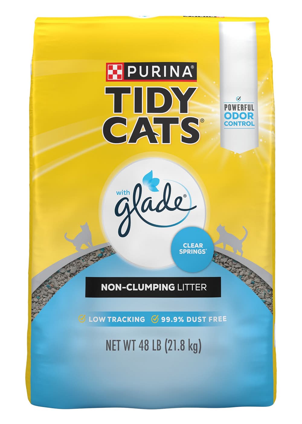 Purina® Tidy Cats® With Glade Non-Clumping Multi-Cat Clay Cat Litter - Clear Springs Scent (Size: 48 Lb)