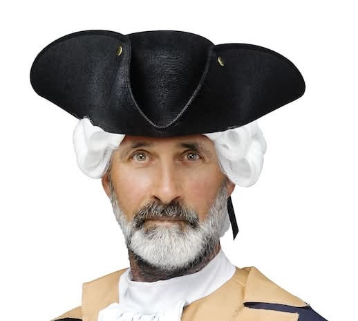 Celebrate It George Washington Costume Hat, Black