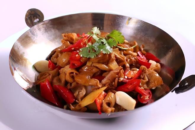 Griddle Cooked Pork Intestine 干锅肥肠