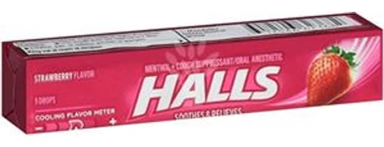 Halls Strawberry 9x  Counts