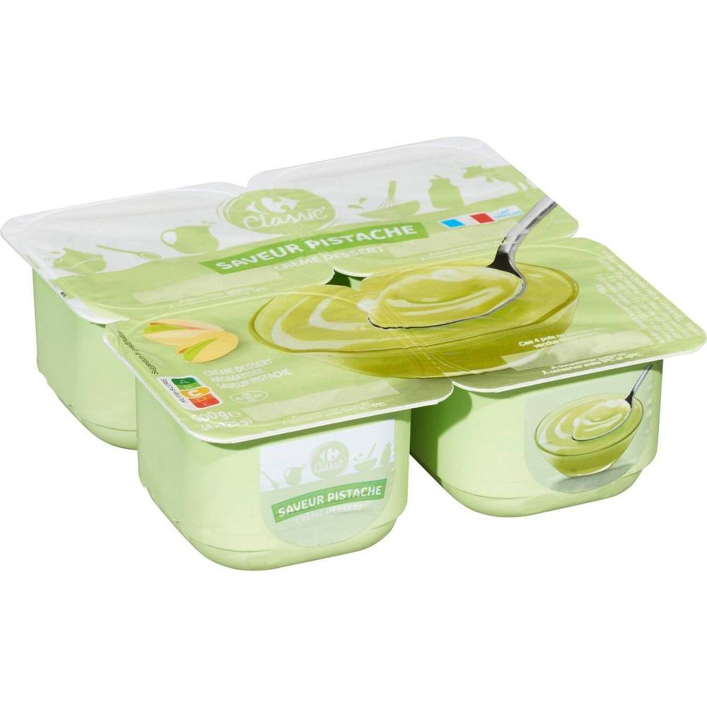 Carrefour Classic' - Crème dessert saveur pistache (500g)