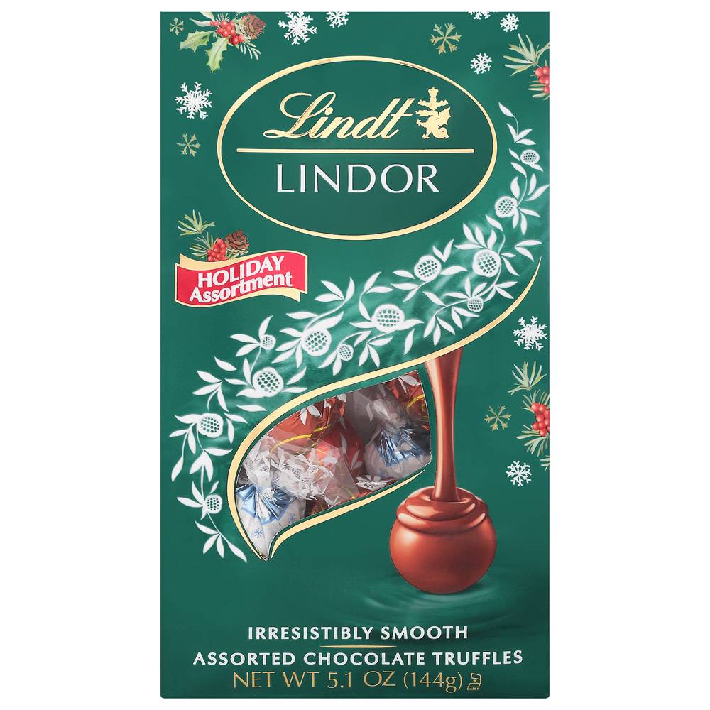 Lindt Lindor Holiday Assorted Chocolate Truffles (5.1 oz)