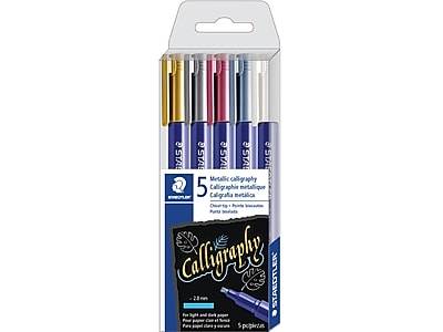 Staedtler Metallic Calligraphy Markers, Assorted (5 ct)