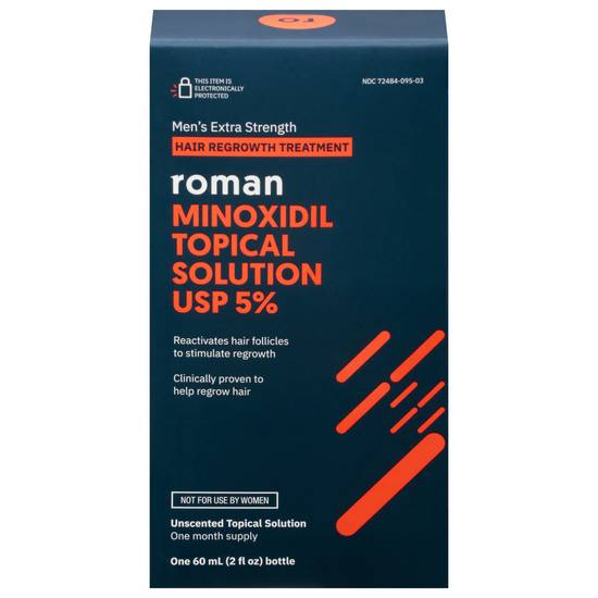 Roman Men's Extra Strength Unscented Hair Regrowth Treatment