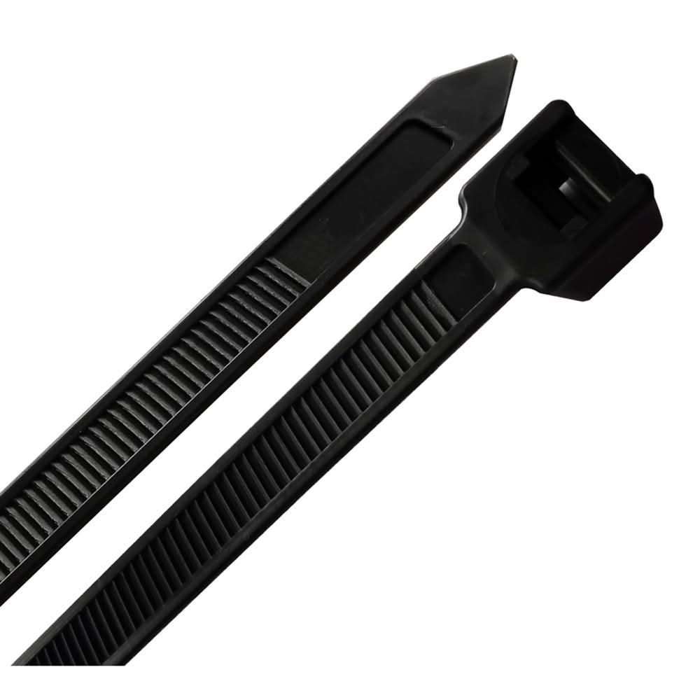 Steel Grip 18 In. L Black Cable Tie 10 Pk