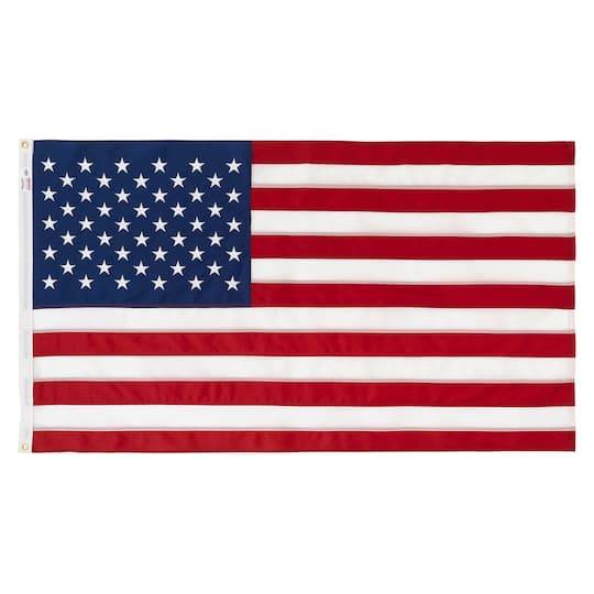 Valley Forge Sewn Nylon United States Flag, 3 in x 5 in, Red-White-Blue