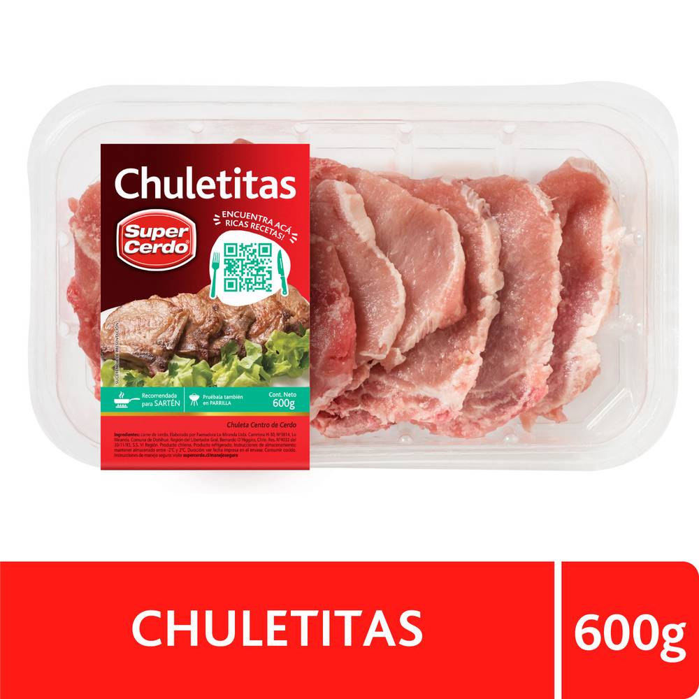 Super cerdo chuletitas de cerdo