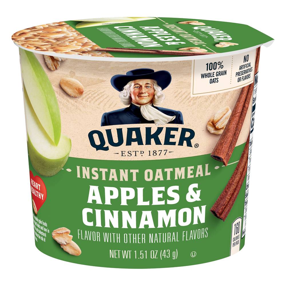 Quaker Instant Oatmeal (apples & cinnamon)