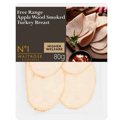 No.1 Free Range Applewood Smoked Turkey (80g)