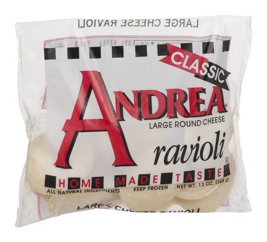Andrea Large Round Ravioli Cheese (13 oz)