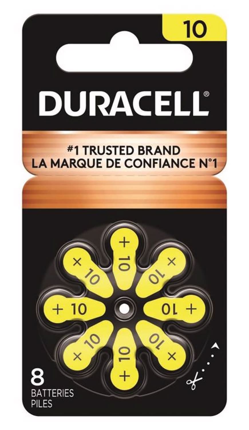 Duracell Zinc Air 10 1.5 V Hearing Aid Battery 8 Pk