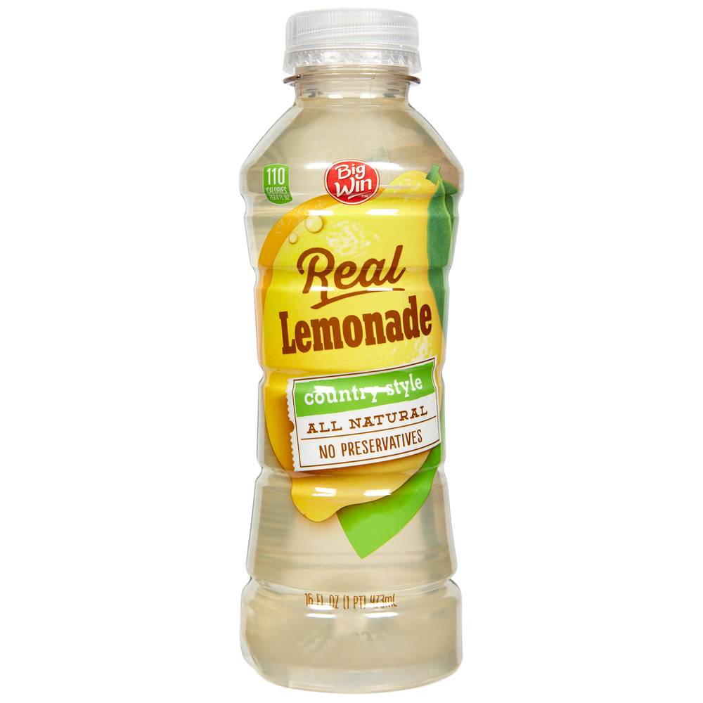 Big Win Real Lemonade Country Style (16 oz)