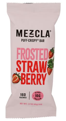 Mezcla Frosted Strawberry Plant Protein Bar