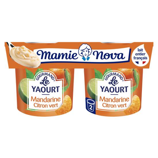 Mamie Nova - Yaourt aux fruits gourmand (mandarine - citron - vert)