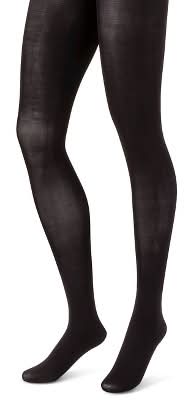 Hanes Premium Opaque Tights Control Top, Women, M, Black (2 ct)