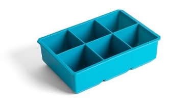 Houdini Large 6 Cube Silicone Ice Tray Blue