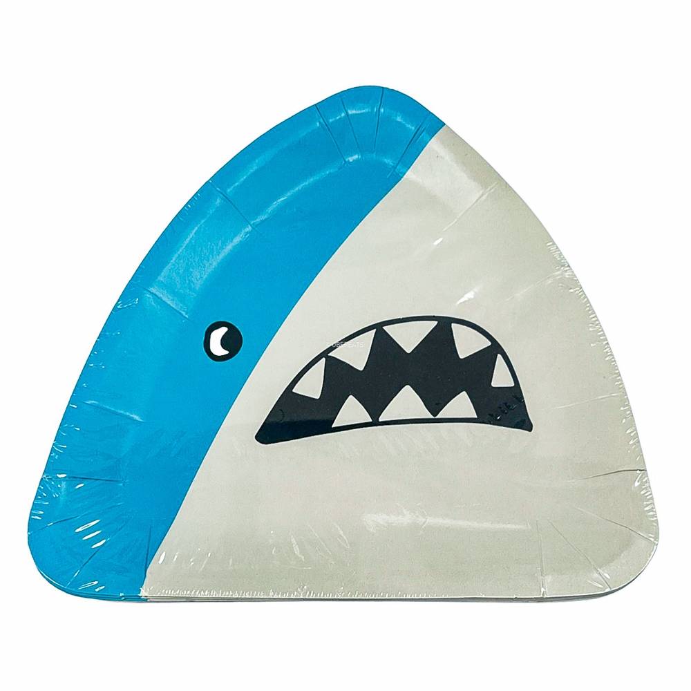 10ct Shark Snack Paper Plates - Spritz™