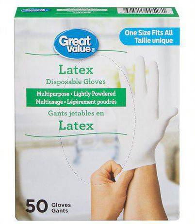 Great Value Latex Disposable Gloves (1.52 kg)