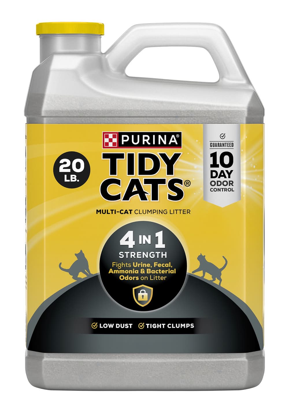Purina® Tidy Cats® 4-in-1 Strength Multi Cat Clumping Clay Cat Litter - 10 Day Odor Control (Size: 20 Lb)
