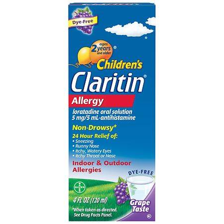 Claritin Children's Grape Taste Allergies Relief Syrup (4 fl oz)