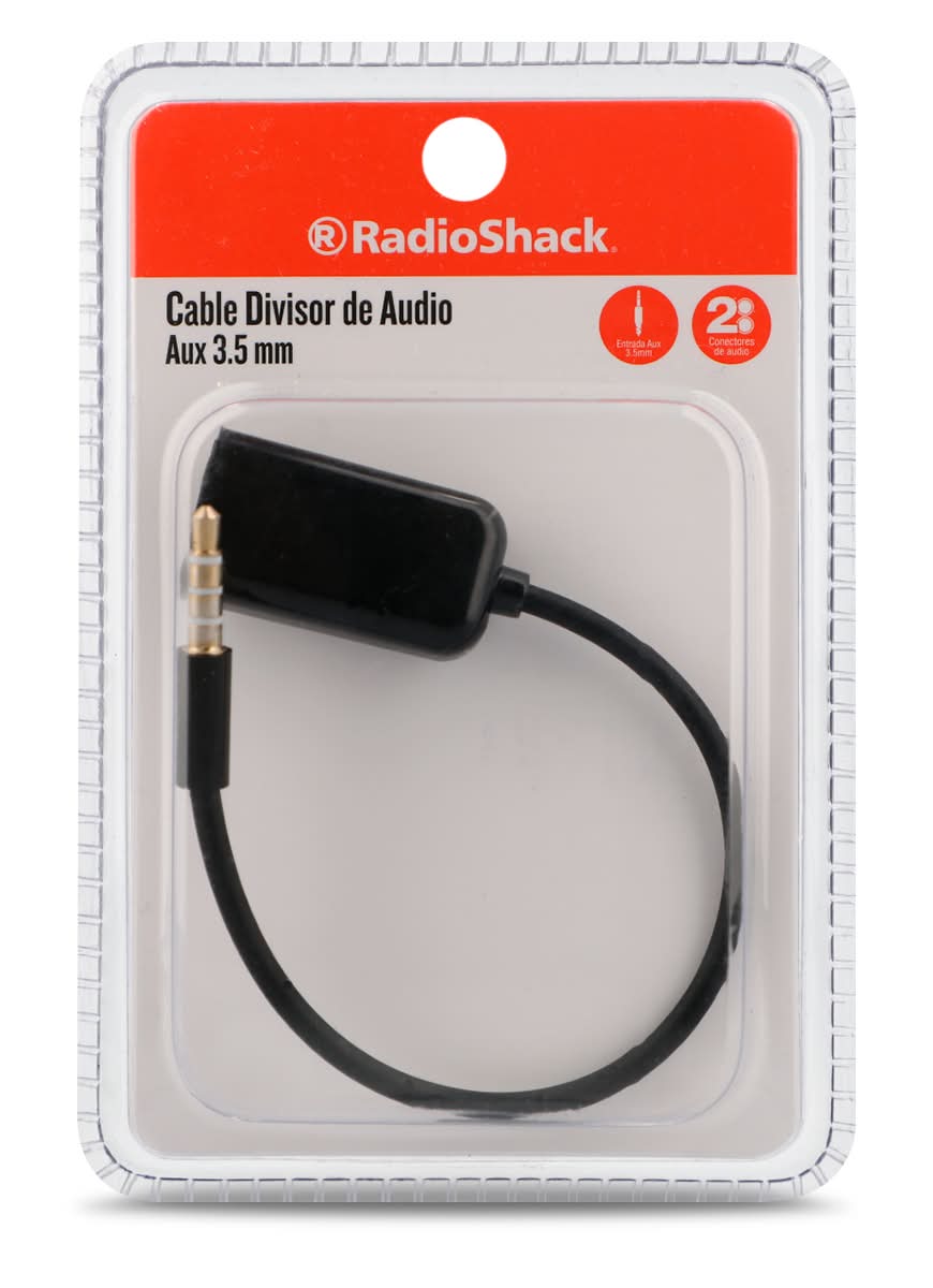 RadioShack · Adaptador divisor de audio, negro