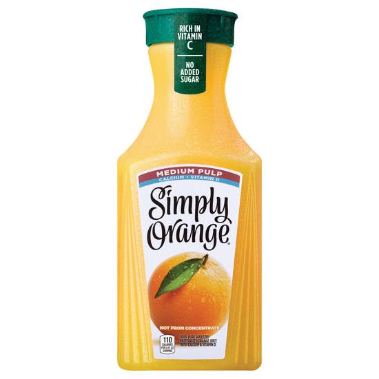 Simply Orange Medium Pulp Calcium and Vitamin D Juice Bottle (52 fl oz)