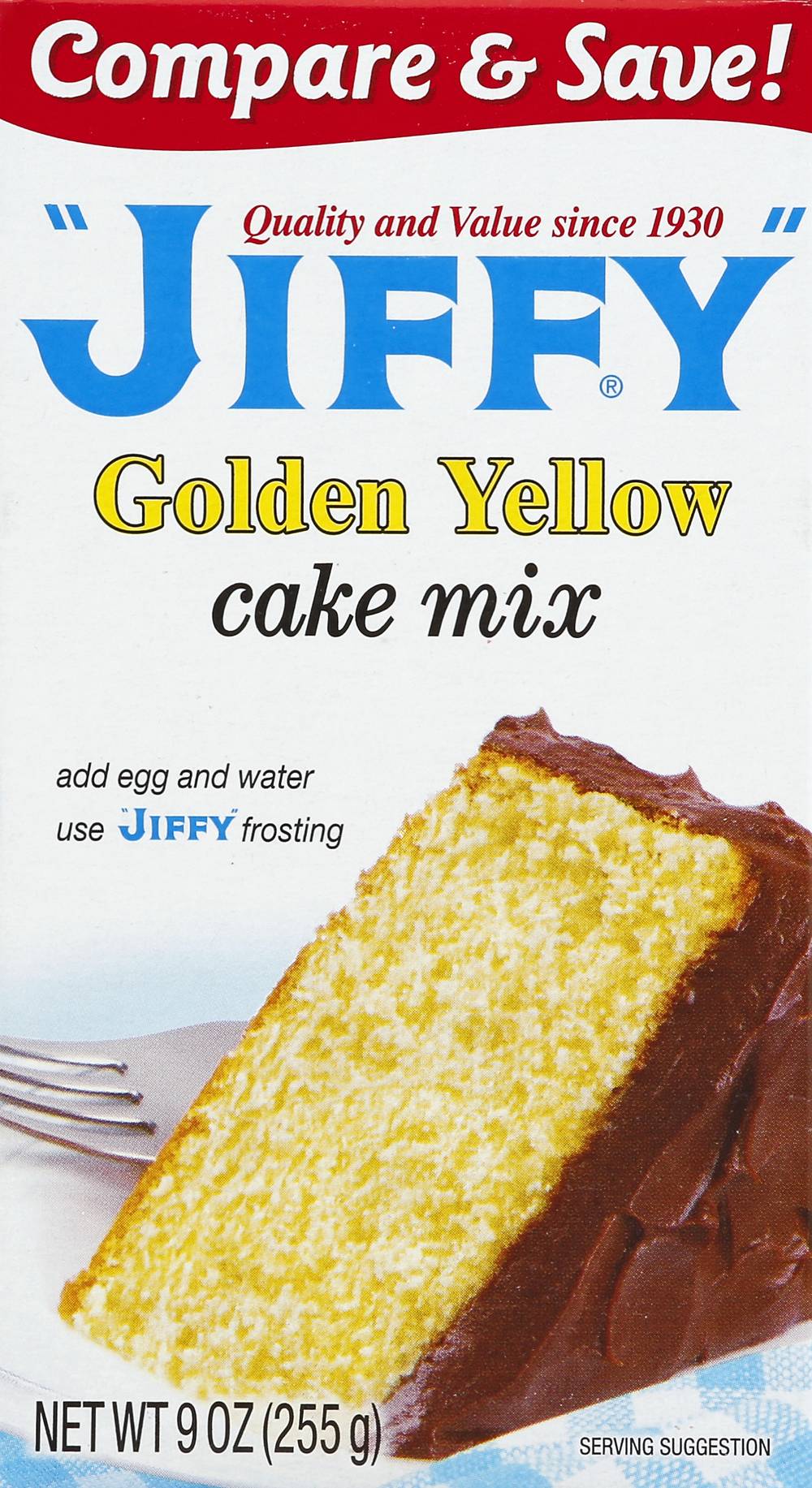 Jiffy Golden Yellow Cake Mix (9 oz)