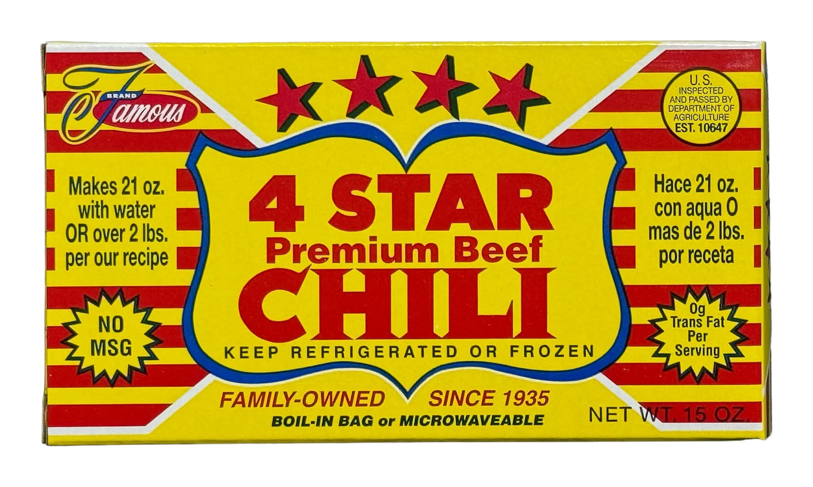4 Star Beef Chili (15 oz)