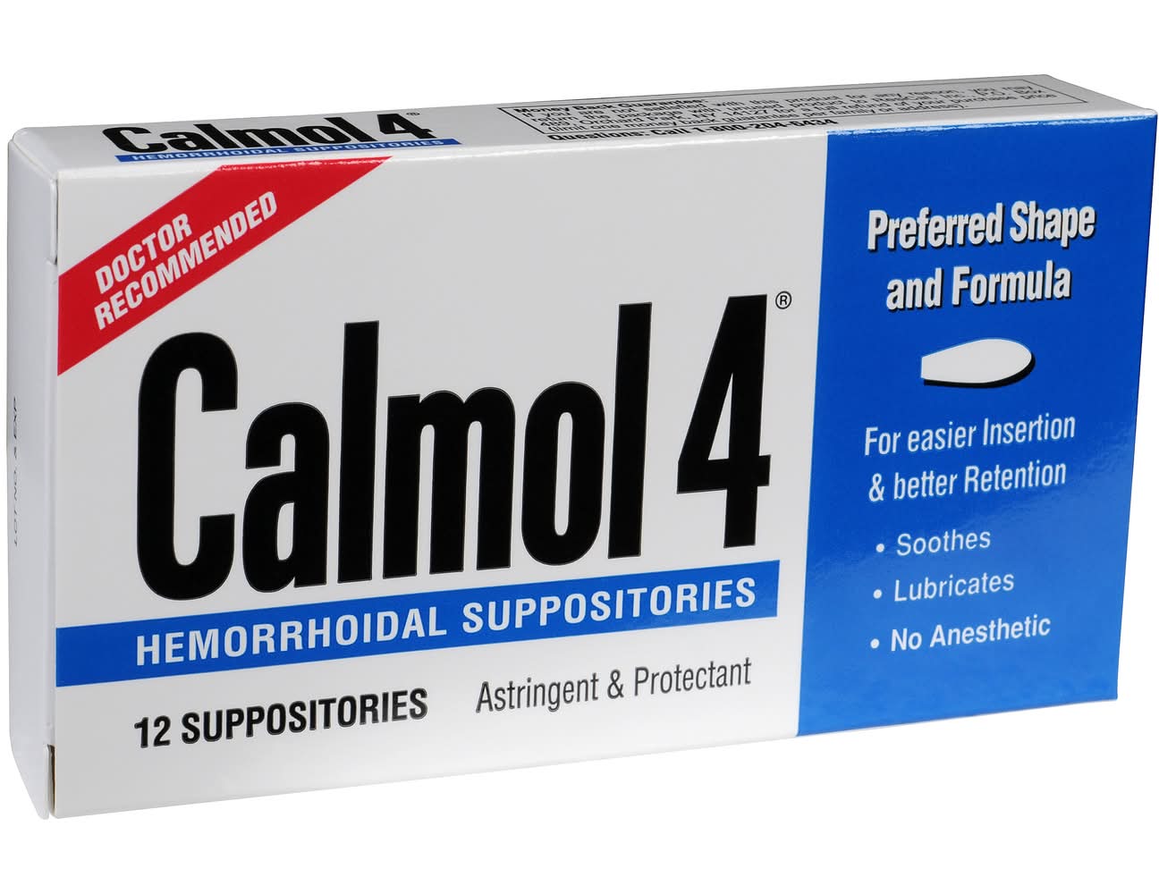 Calmol 4 Hemorrhoidal Suppositories (12 ct)