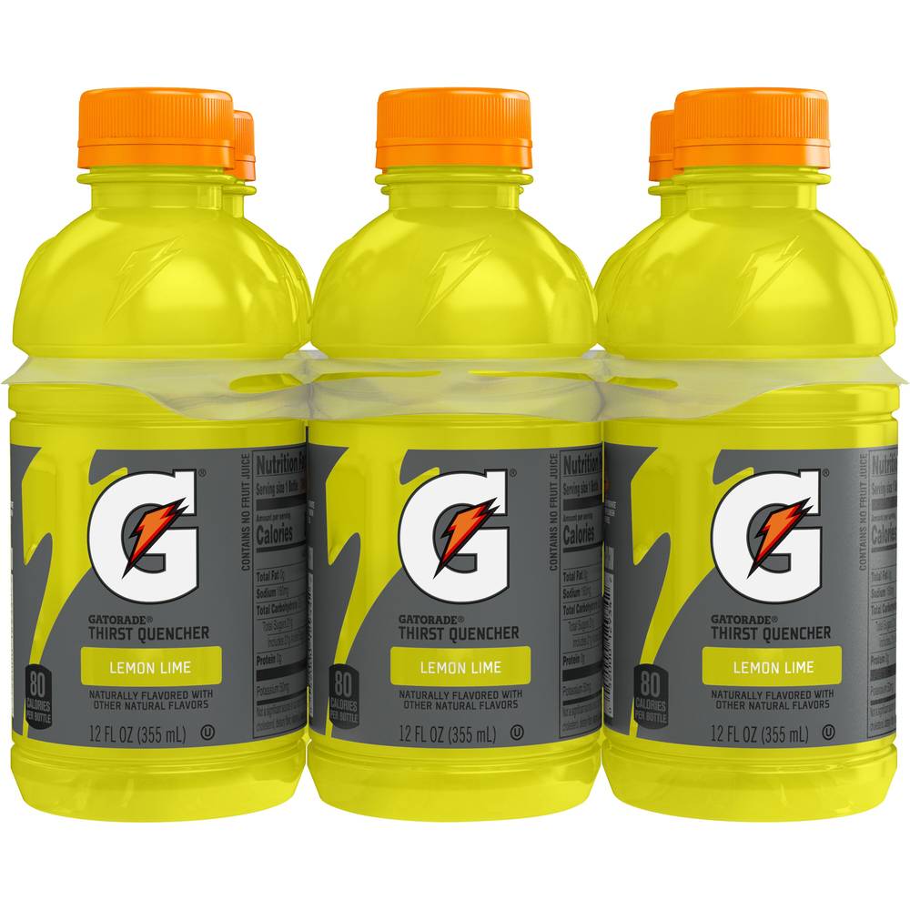 Gatorade Thirst Quencher Sports Drink (6 ct, 12 fl oz) (lemon-lime )