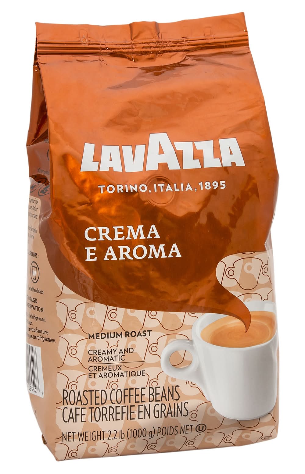 Lavazza - Café En Grain Creama E Aroma, 1 Kg / Lavazza Crema E Aroma Roasted Coffee Beans, 1 Kg