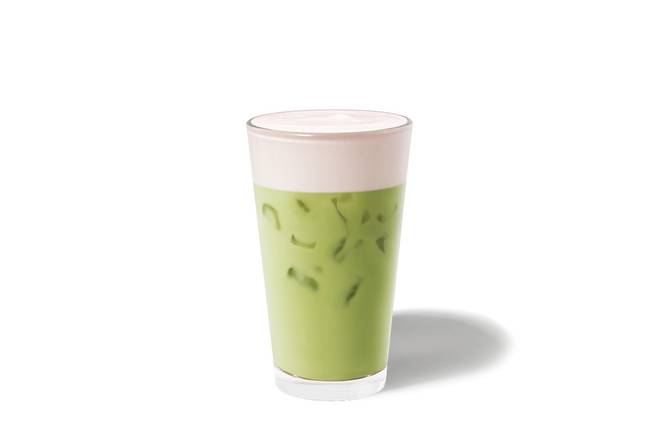 Iced Strawberry Matcha Tea Latte