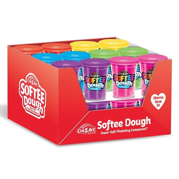 Cra Z Art Super Soft Modlling Compound Softee Dough, Multi (24 ct)