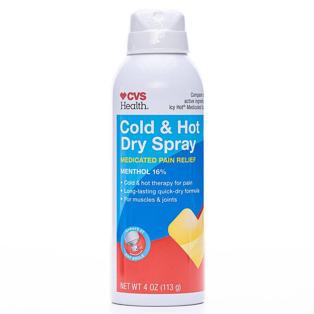 Cvs Health Cold & Hot Pain Relief Menthol Dry Spray