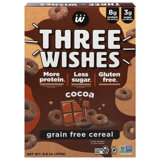 Three Wishes Grain Free Cereal (cocoa)
