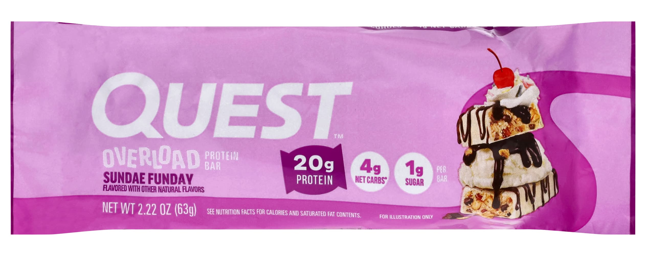 Quest Sundae Funday Overload Protein Bar (2.22 oz)